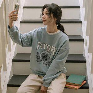 페이버 플라워 소프트 맨투맨