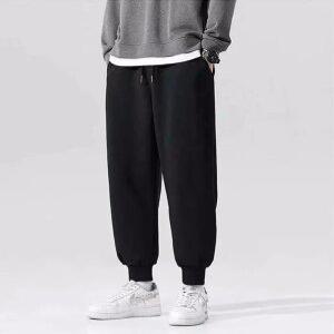 베이직 남녀공용 히트가드 기모 안감 밴딩 일자 조거 팬츠 데일리 심플 겨울 방한 보온