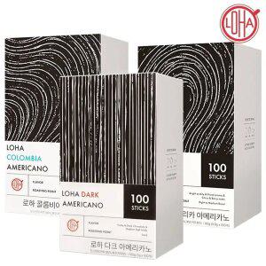 로하 아메리카노 스틱 커피 다크/아프리카/콜롬비아 3종 100T 1개/2개 [아메리카노/원