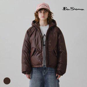 [택가 238,000원] 벤셔먼 우먼 후드 숏 푸퍼 자켓 브라운 BODJP922FBR