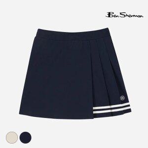 [택가 58,000원] 벤셔먼 우먼 피케 플리츠 스커트 BOBSK771F