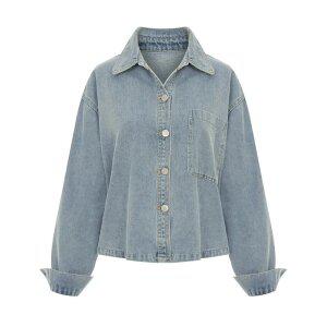 [페이지플린] 오버핏데님카라셔츠_P6ASH009C