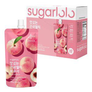 [인테이크] 슈가로로 무설탕 맛있는 곤약젤리 복숭아 150g*10팩