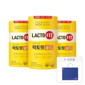락토핏 골드 50개입, 3개+증정(공용쇼핑백(중), 1개)