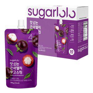 [인테이크] 슈가로로 무설탕 맛있는 곤약젤리 망고스틴 150g*10팩