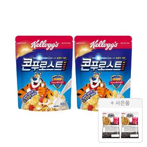 켈로그 콘푸로스트 600g, 2개 + 증정(프로틴 그래놀라 제로슈거 40g, 2개)