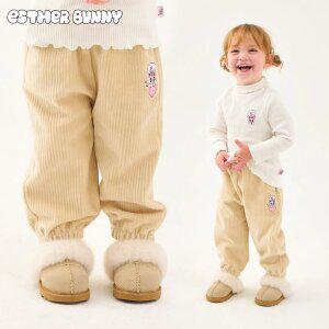 [에스더버니리틀] 러브유벨로아골지팬츠