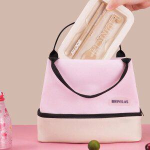 2단 대용량 보온보냉백 직장인 도시락가방 보온가방