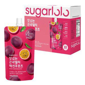 [인테이크] 슈가로로 무설탕 맛있는 곤약젤리 패션후르츠 150g*10팩