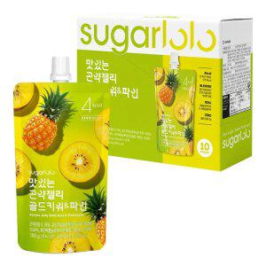 [인테이크] 슈가로로 무설탕 맛있는 곤약젤리 골드키위파인  150g*10팩