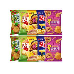 농심 오징어집, 78g, 2개 + 포스틱, 84g, 2개 + 꿀꽈배기, 90g, 2개 + 벌집핏자, 90g,