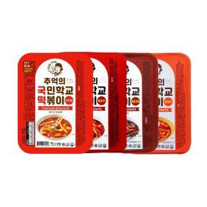 추억의 국민학교 떡볶이 4팩_오리지널1+매운맛1+매콤짜장1+쫄볶이1