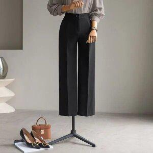 (안나앤플러스) 베일 일자핏 스판 팬츠[팬츠DZJ45] 빅사이즈