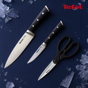 [테팔] 키친웨어 아이스포스 칼 가위 3종 세트 (식도20cm+과도11cm+주방가위)