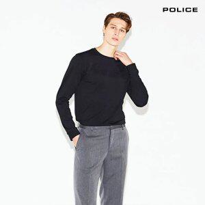 [택가 69,000원] 폴리스 남성 엠보 로고 라운드 티셔츠 PCLT115BKM