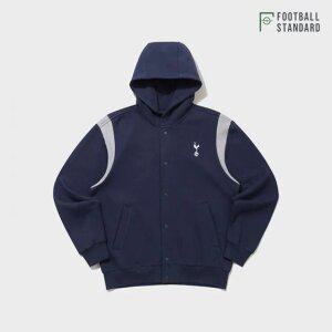 [택가 139,000원] 풋볼스탠다드 공용 토트넘 웜 바시티 스냅 후드 자켓 T4JK423XNAV