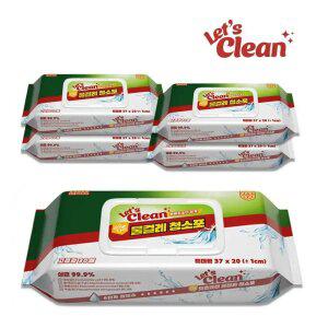 순수나라렛츠클린 렛츠클린 물걸레청소포 특대형 30매5팩 고급형 엠보싱 베이킹소다 항