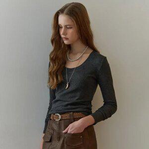 [MAXZA] 소프트 베이직 U넥 티셔츠