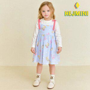 [헤이미니] [디즈니]미스버니 하트퐁리본끈나시원피스