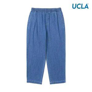 [택가 79000] [UCLA] 남여공용 데님 풀밴딩 세미와이드 팬츠(UA4DP86)