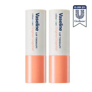 [유니레버공식] 바세린 립 컬러+케어 그레이프프룻 4.2g 2개
