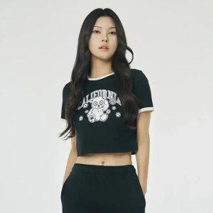 [택가 49000] [UCLA] 여성 크레스트 베어 크롭 슬림핏 티셔츠(UB6ST55)