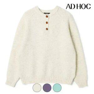 [택가 79000] [애드호크] 여성 헤어리 헨리넥 니트(HC2LKC2)