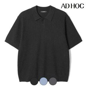 [택가 69000] [애드호크] 남성 여름 반팔 칼라넥 니트(HC4SKA1)