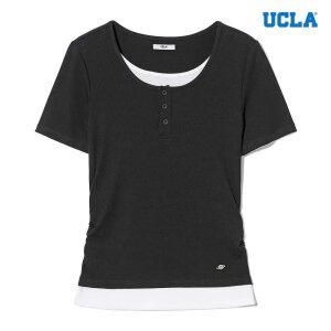 [택가 59000] [UCLA] 여성 레이어드 헨리넥 골지 티셔츠(UC5STA6)