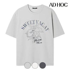 [택가 89000][애드호크] 남성 멀티 아트웍 베이직 반팔 티셔츠(HC4STA1)