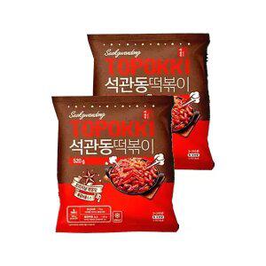 석관동떡볶이 오리지널 매운맛, 520g, 2개