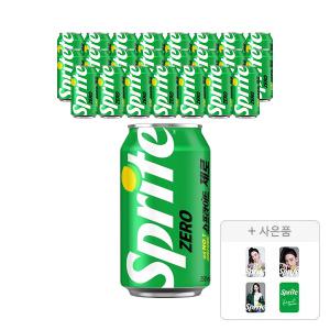 [코카콜라] 스프라이트 제로 350ml, 24개 + 증정 (카리나 포토카드 2026, 주문시 100%