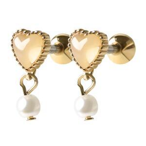 캔디하트 드롭 베이직 데일리 써지컬 스틸 피어싱 본품 하나더