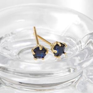 14K 골드필드핀 이어링 여자 심플 데일리 베이직 4mm 큐빅 기본 패션 금 핀 귀걸이