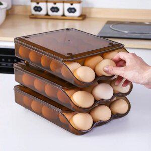계란 슬라이드 보관함 18구 달걀 보관용기 냉장고정리 트레이