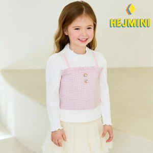 [헤이미니] 러블리진주트위드뷔스티에티셔츠