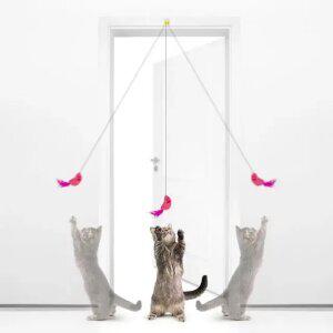 메일켓 소리나는 채터링 마우스 고양이 장난감 로즈핑크