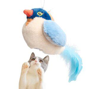 메일켓 소리나는 채터링 버드 고양이 장난감 블루