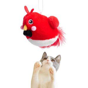 메일켓 소리나는 채터링 버드 고양이 장난감 레드