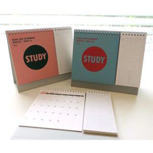 J2K 2026 듀얼 캘린더 스케줄러 탁상 달력 스터디