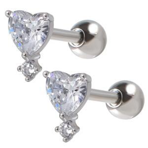 큐티하트 데일리 베이직 써지컬스틸 귓바퀴 피어싱 1+1