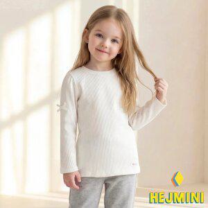 [헤이미니] 러블리쁘띠리본골지티셔츠