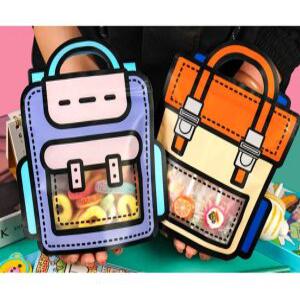 J2K 책가방 구디백 지퍼백 손잡이 입학 졸업 단체 선물포장