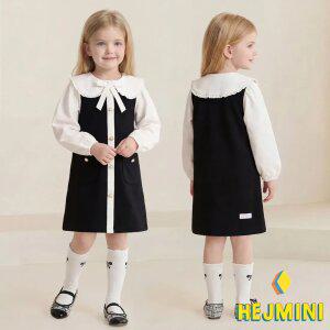 [헤이미니] 클래식리본카라원피스