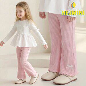 [헤이미니] 미니리본골지부츠컷레깅스팬츠