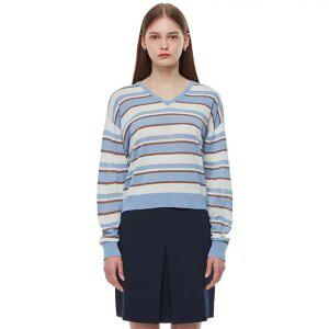 린넨 V넥 니트 풀오버 PP2KL461