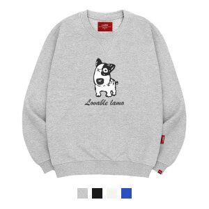 [엘라모] 3M 러버블도그 맨투맨 남녀공용 빅사이즈 S~4XL