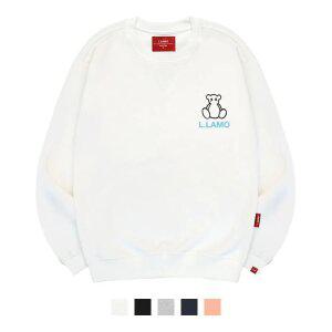 [엘라모] 3M 라인베어 맨투맨 남녀공용 빅사이즈 S~4XL