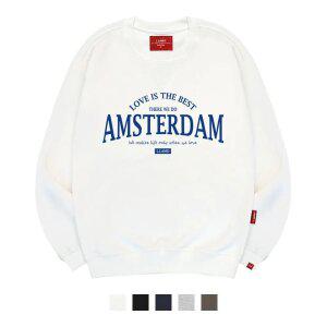 [엘라모] 3M 암스테르담 맨투맨 남녀공용 빅사이즈 S~4XL