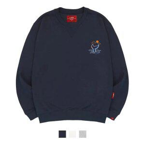 [엘라모] 3M 웨일테일 맨투맨 남녀공용 빅사이즈 S~4XL